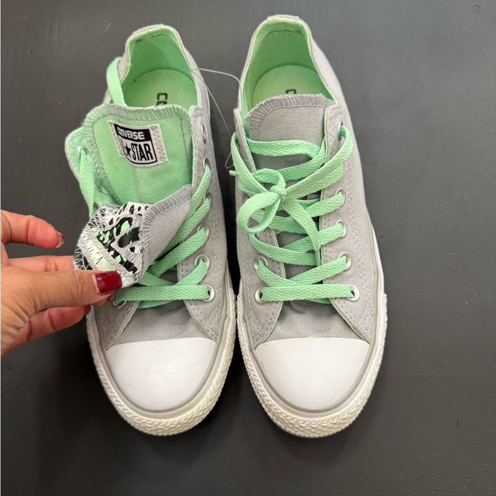 Converse Chuck Taylor Low Double Tongue Gray Size 8